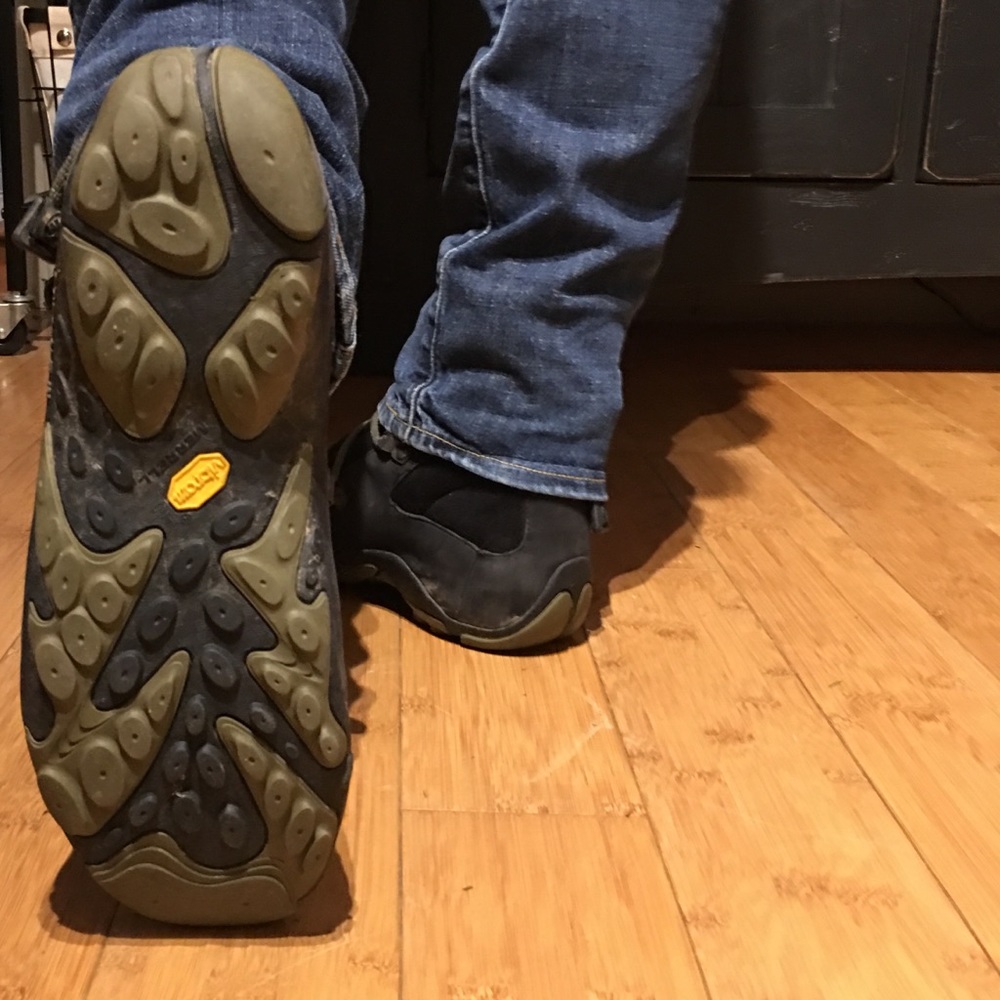 Black Merrell boots!